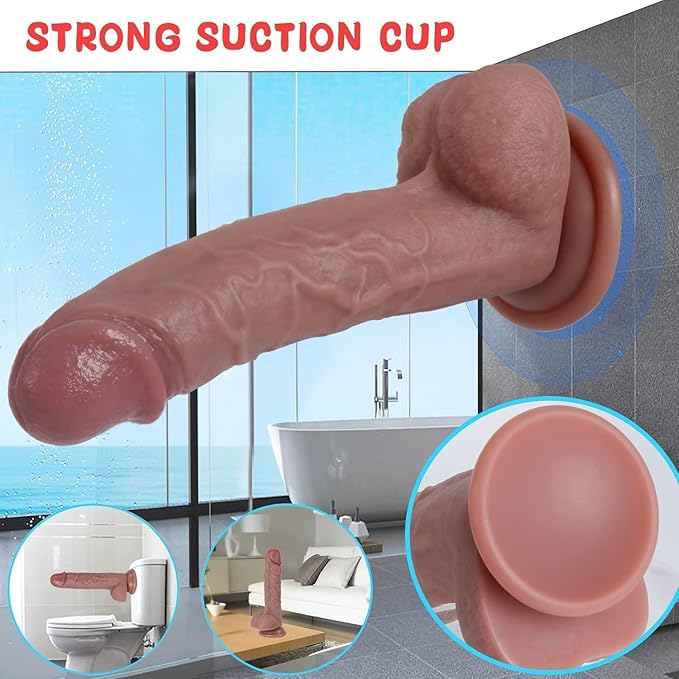 7.8" Personal Wellness Companion – Premium Liquid Silicone Design with Lifelike Soft-Touch Finish, Strong Suction Base, Ergonomic Profile & Hands-Free Stability