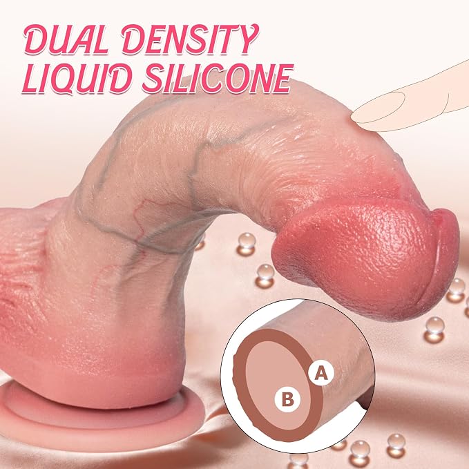 8" Personal Wellness Companion – Premium Dual-Density Silicone Design with Realistic Soft-Touch Finish, Ergonomic Contours, Strong Suction Base & Stable Hands-Free Support