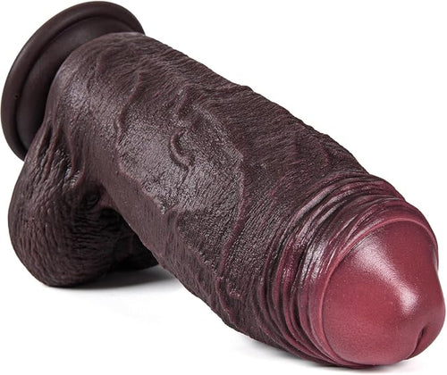Premium Body Wellness Companion – XXL Dual-Density Silicone Design with Realistic Contours, Stable Suction Base, Shower-Friendly Construction & Ergonomic Comfort.