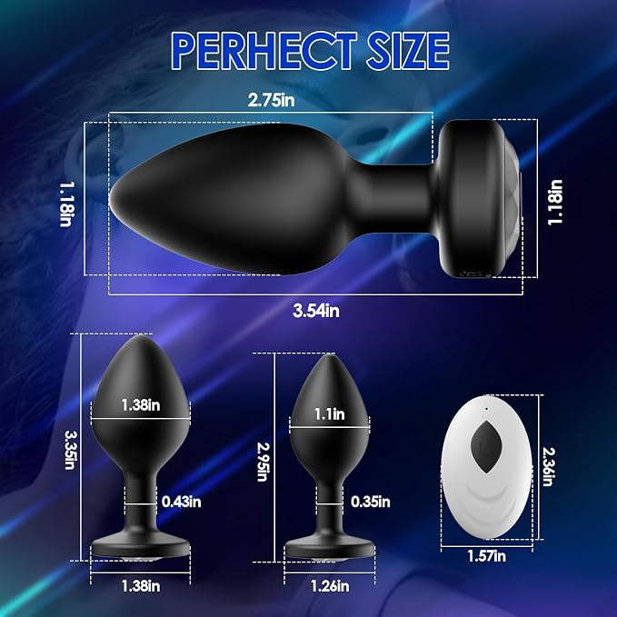 Premium Silicone Personal Care Device with Remote Control, 10 Vibration Modes, Ergonomic Design & Comfortable Adjustable Fit – Black