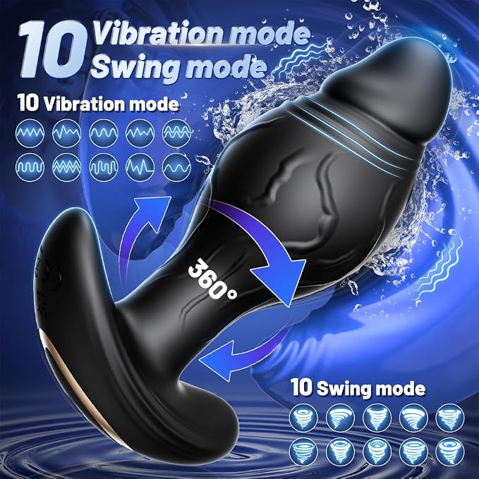 Smart Personal Wellness Massager – App & AI-Controlled Silicone Device with 360° Rotation, Multi-Mode Vibration, Ergonomic Design & Comfortable, Flexible Fit