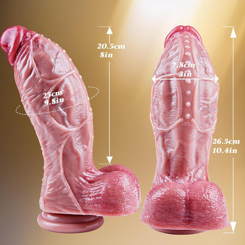 XXL Personal Wellness Companion – Premium Dual-Density Silicone Design with Extra-Wide Ergonomic Profile, Realistic Soft-Touch Finish, Stable Suction Base & Shower-Friendly Construction