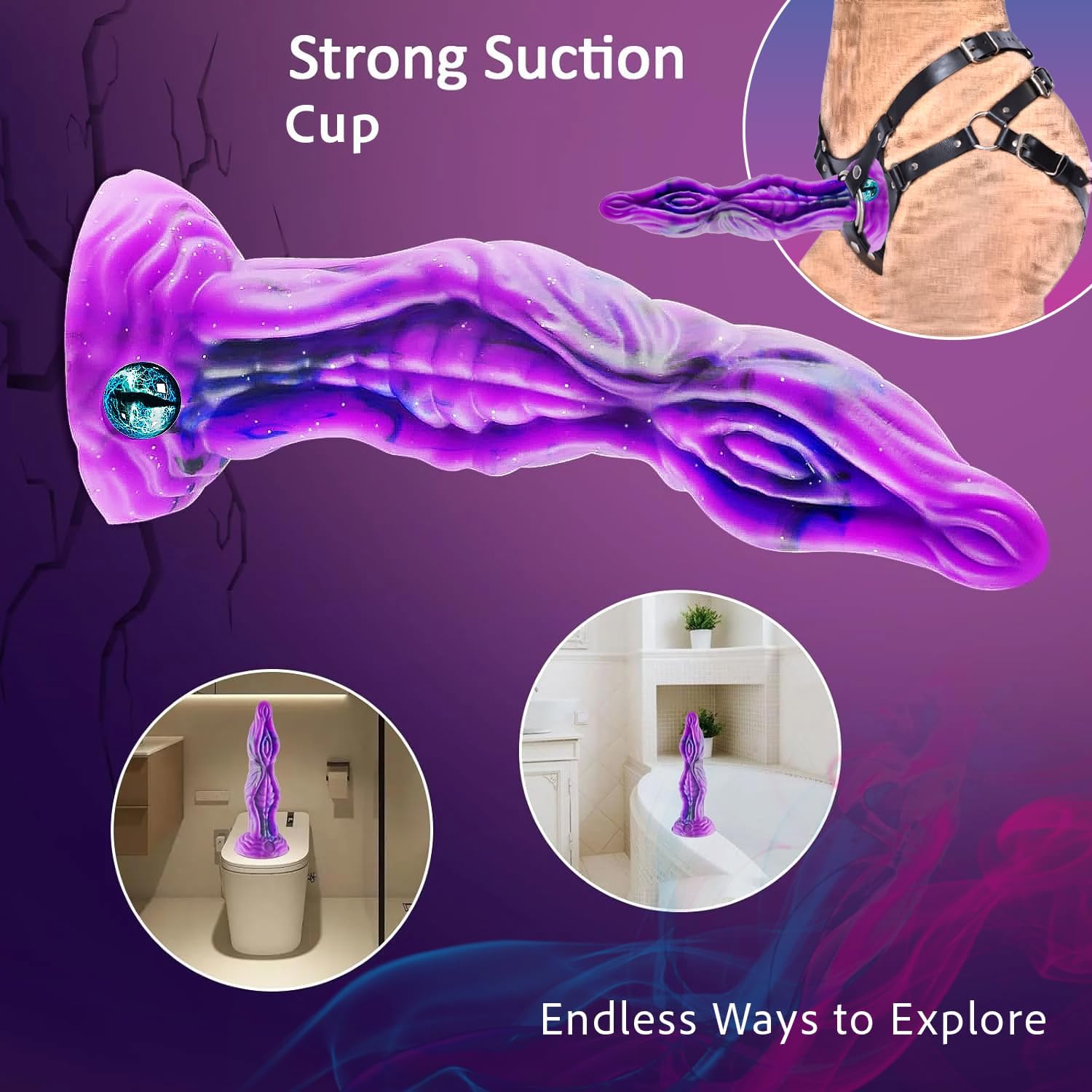 10.4" # Premium Fantasy Silicone Personal Wellness Massager  Extra-Long Flexible Body-Safe Silicone Design with Unique Fantasy-Inspired Styling, Hands-Free Suction Base, Ergonomic Form, Durable Construction, and Premium Smooth Finish.