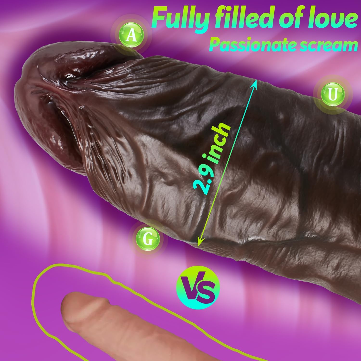 XXL Personal Wellness Companion – Premium Dual-Density Silicone Design with Extra-Thick Profile, Realistic Soft-Touch Finish, Strong Suction Base & Stable Hands-Free Support