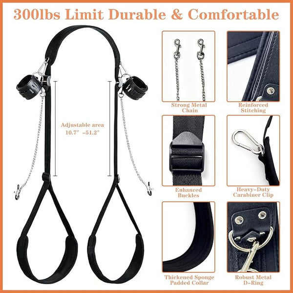 Personal Wellness Accessory Kit – Premium Adjustable Comfort Set with Soft-Touch Cuffs, Eye Mask, Body Straps & Coordinated Accessories
