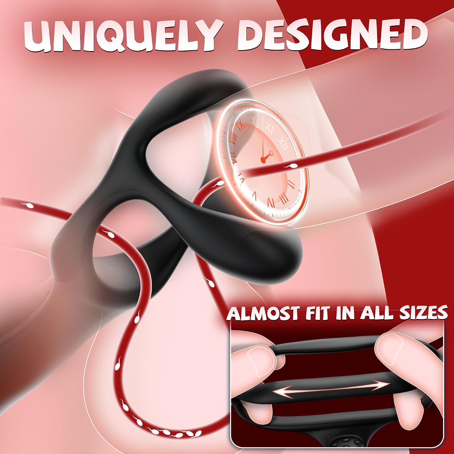 Premium Rechargeable Prostate Wellness Massager  Ergonomic Personal Wellness Device with 360° Rotation, 10 Vibration Modes, Remote Control, Body-Safe Silicone, Comfortable Ring Accessory, and Waterproof Design.