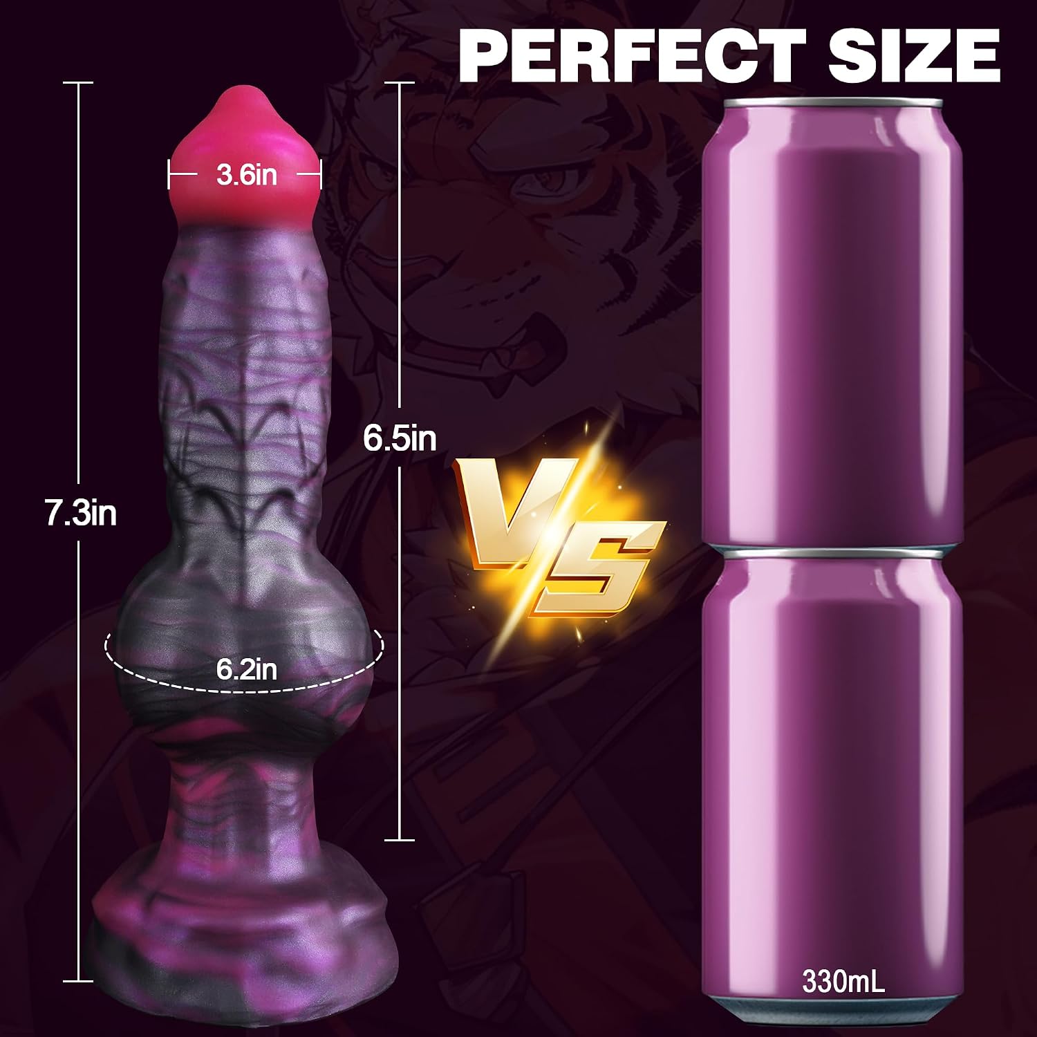 Fantasy Wellness Companion – Premium Silicone Design with Knotted Contours, Strong Suction Base, Flexible Soft-Touch Finish & Ergonomic Stability