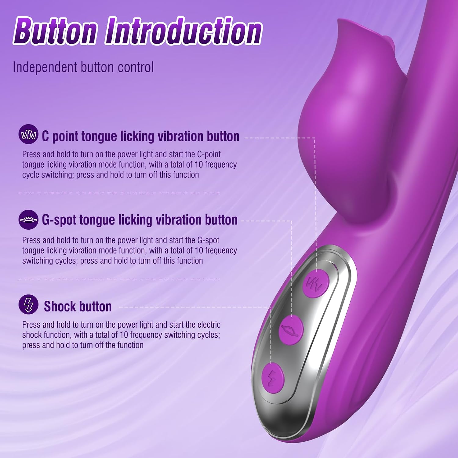 3-in-1 Personal Wellness Massager – Premium Rechargeable Device with 10 Multi-Mode Settings, Gentle Tongue-Style Motion, Targeted Comfort Design & Ergonomic Fit