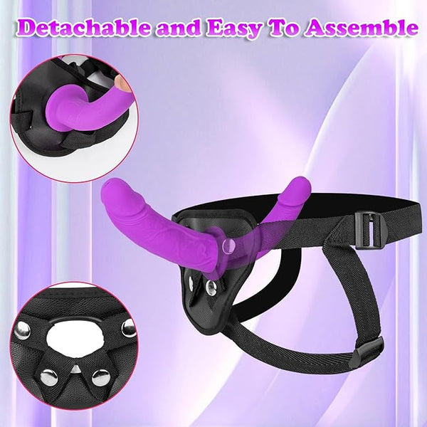 Double-Ended Personal Wellness Companion – Premium Silicone Wearable with Adjustable Harness, Hands-Free Design, Flexible Ergonomic Profile & Soft-Touch Comfort