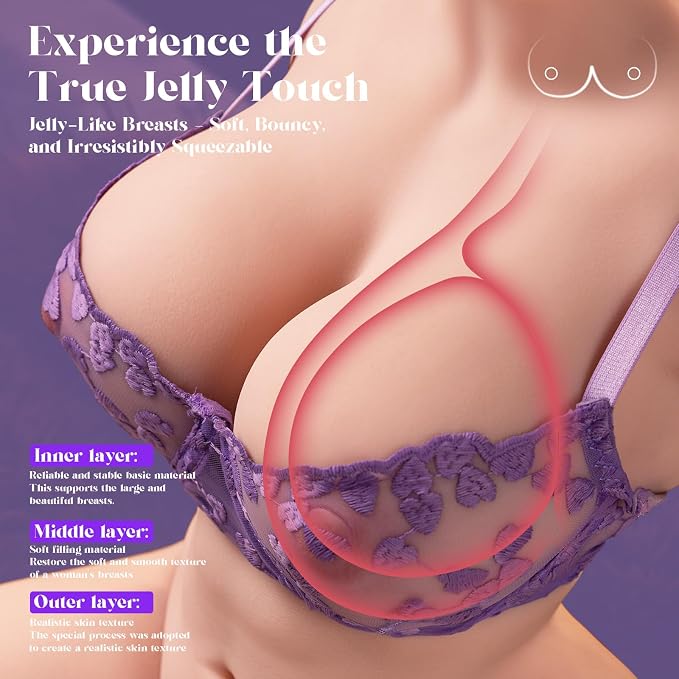 Lifelike Comfort Companion – Premium Flexible Body Wellness Doll with Soft-Touch Design & Convenient Care Kit.