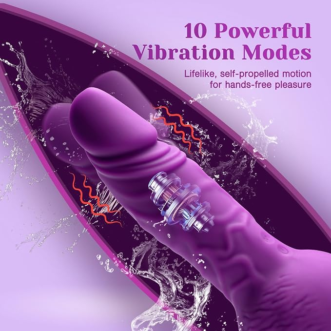 Personal Massager – Rechargeable Wellness Device with 10 Vibration & 3 Dynamic Motion Modes, Ergonomic 9.29-Inch Design, Soft-Touch Comfort & Adjustable Wearable Fit