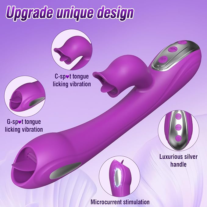 3-in-1 Personal Wellness Massager – Premium Rechargeable Device with 10 Multi-Mode Settings, Gentle Tongue-Style Motion, Targeted Comfort Design & Ergonomic Fit