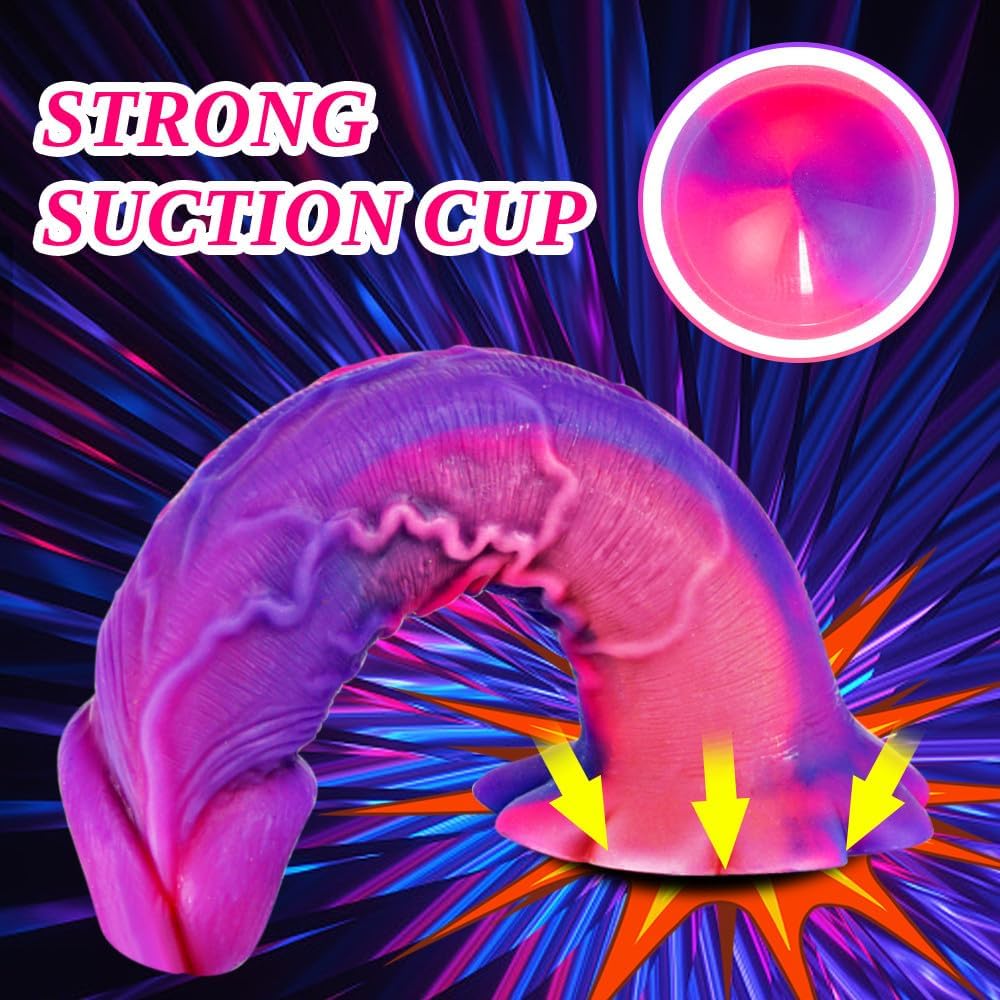 12" Soft Silicone # Premium Extra-Long Silicone Personal Wellness Massager  Realistic Ergonomic Design with Flexible Body-Safe Silicone, Hands-Free Suction Base, Comfortable Grip, and Durable Construction for a Premium Personal Care Experience.