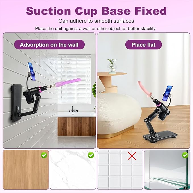 Mini Personal Wellness System – Compact Automatic Comfort Device with Dual Attachments, Multi-Angle Adjustable Stand, Ergonomic Design & Versatile Connector Support