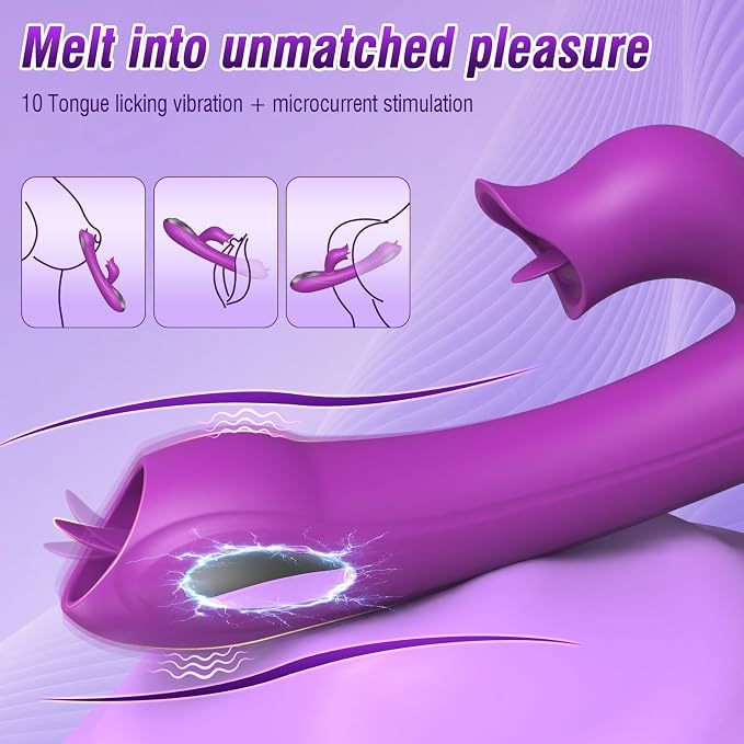 3-in-1 Personal Wellness Massager – Premium Rechargeable Device with 10 Multi-Mode Settings, Gentle Tongue-Style Motion, Targeted Comfort Design & Ergonomic Fit