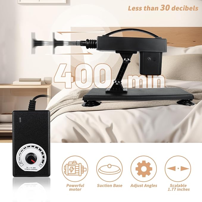Automatic Personal Wellness System – Realistic Soft-Touch Attachment with Dynamic Motion Function, 3XLR Accessory Support, Stable Suction Base & Adjustable Ergonomic Design