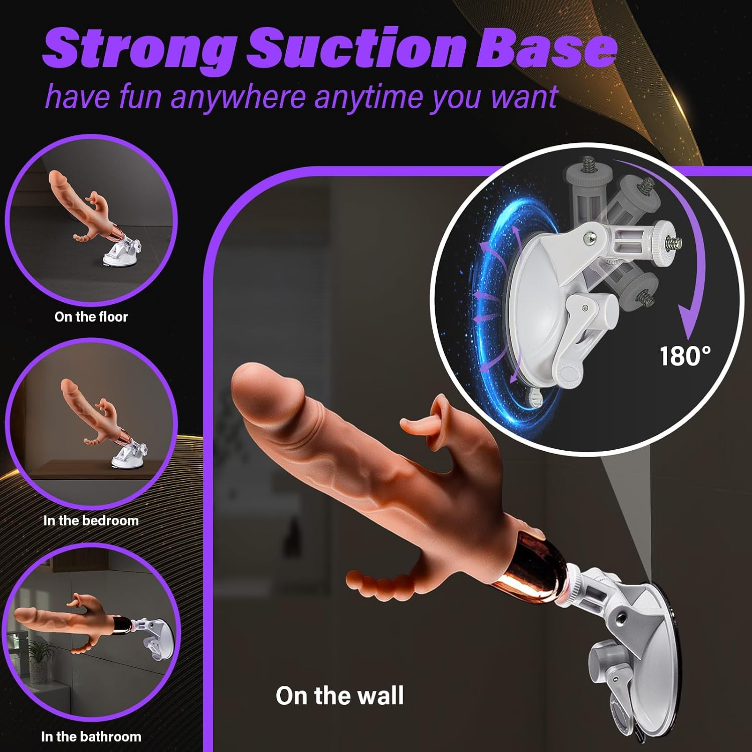 3-in-1 Personal Wellness System – Remote-Controlled Device with 6 Dynamic Motion & 5 Vibration Modes, Detachable Suction Base, Multi-Zone Comfort Design & Adjustable Ergonomic Fit
