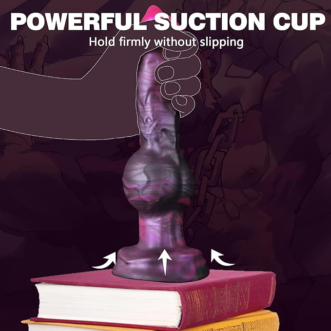 Fantasy Wellness Companion – Premium Silicone Design with Knotted Contours, Strong Suction Base, Flexible Soft-Touch Finish & Ergonomic Stability