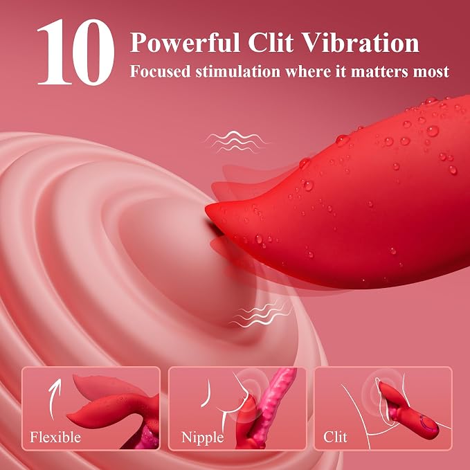 3-in-1 Personal Wellness Massager – Waterproof Silicone Device with 10 Wave Modes, 10 Gentle Vibration Settings, Ergonomic Comfort Design & 6.29-Inch Profile