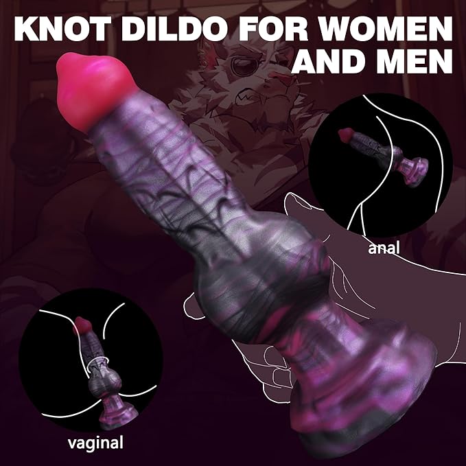 Fantasy Wellness Companion – Premium Silicone Design with Knotted Contours, Strong Suction Base, Flexible Soft-Touch Finish & Ergonomic Stability