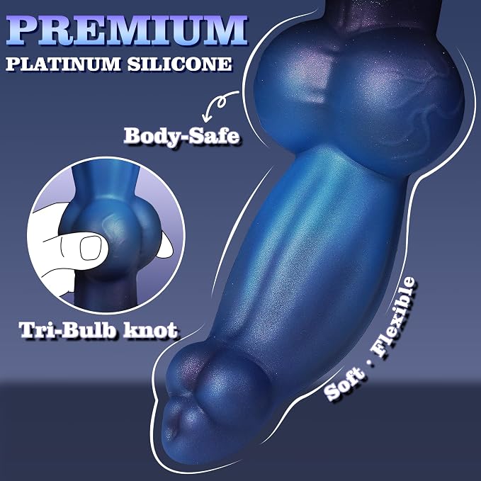 Fantasy Personal Wellness Companion – Premium Soft-Touch Silicone Design with Thick Knotted Contours, Stable Suction Base, Flexible Ergonomic Profile & Hands-Free Support