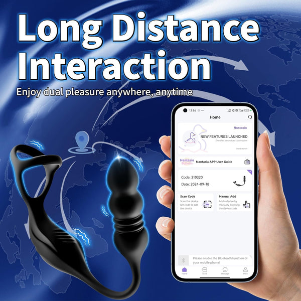 Pro Personal Wellness Massager – Remote-Control Rechargeable Device with 9 Vibration Modes, Flexible Beaded Design, Ergonomic Comfort & Adjustable Wearable Fit