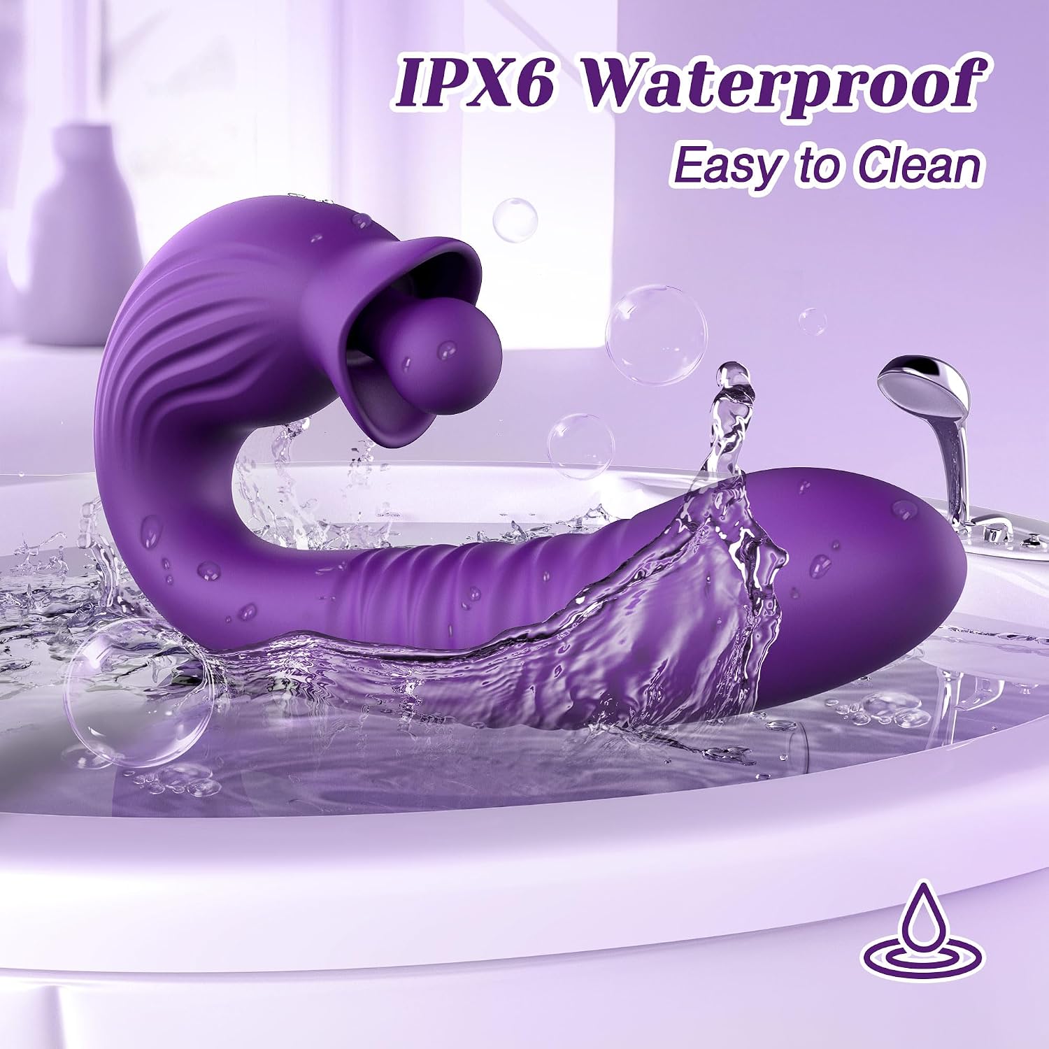 Remote-Controlled Silicone Device with Flexible Bendable Design, Dual-Zone Comfort, Silky-Smooth Finish & LED Display