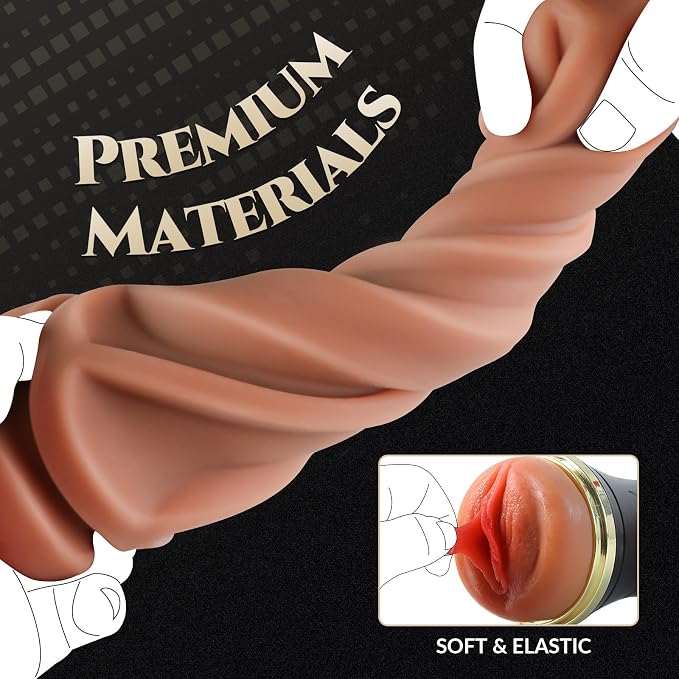 Personal Wellness Massager – Premium Soft-Touch Stroker with 7.5-Inch Textured Comfort Channel, Lifelike Flexible Interior, Ergonomic Grip & Portable Design