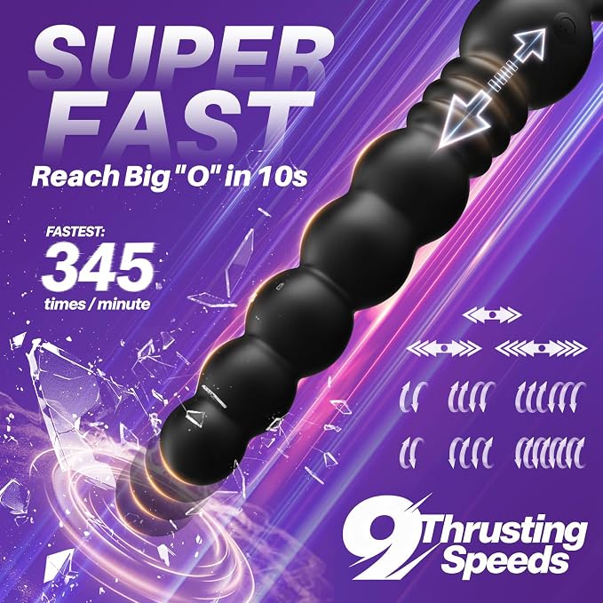 Personal Wellness Massager – App-Controlled Rechargeable Device with 9 Dynamic Motion & Vibration Modes, Flexible Beaded Design, Ergonomic Comfort & Adjustable Fit