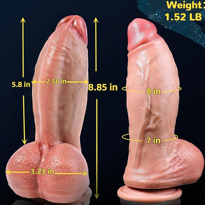 XXL Personal Wellness Companion – Premium Dual-Density Silicone Design with Extra-Wide 2.56-Inch Profile, Strong Suction Base, Soft-Touch Finish & Stable Hands-Free Support
