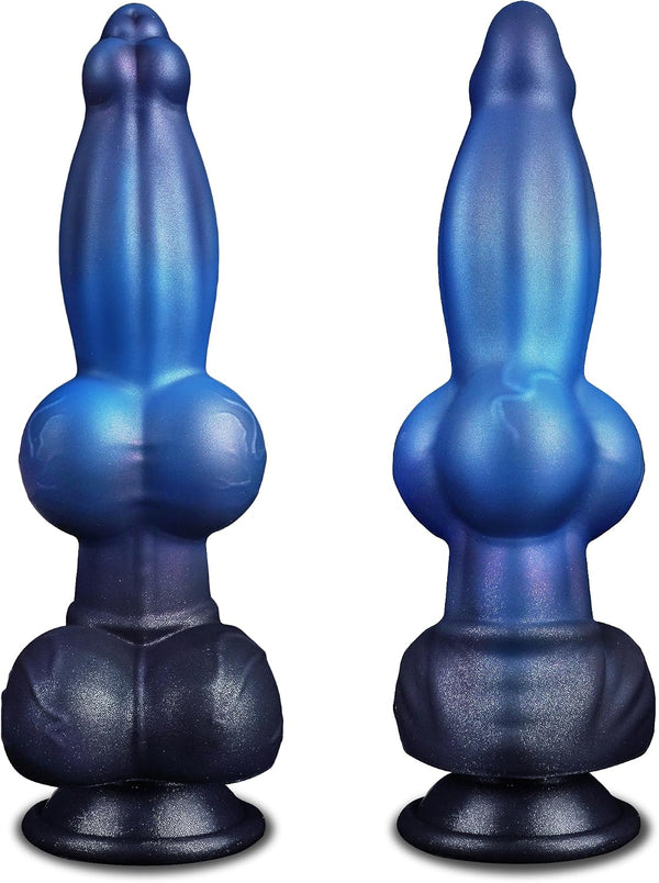 Fantasy Personal Wellness Companion – Premium Soft-Touch Silicone Design with Thick Knotted Contours, Stable Suction Base, Flexible Ergonomic Profile & Hands-Free Support