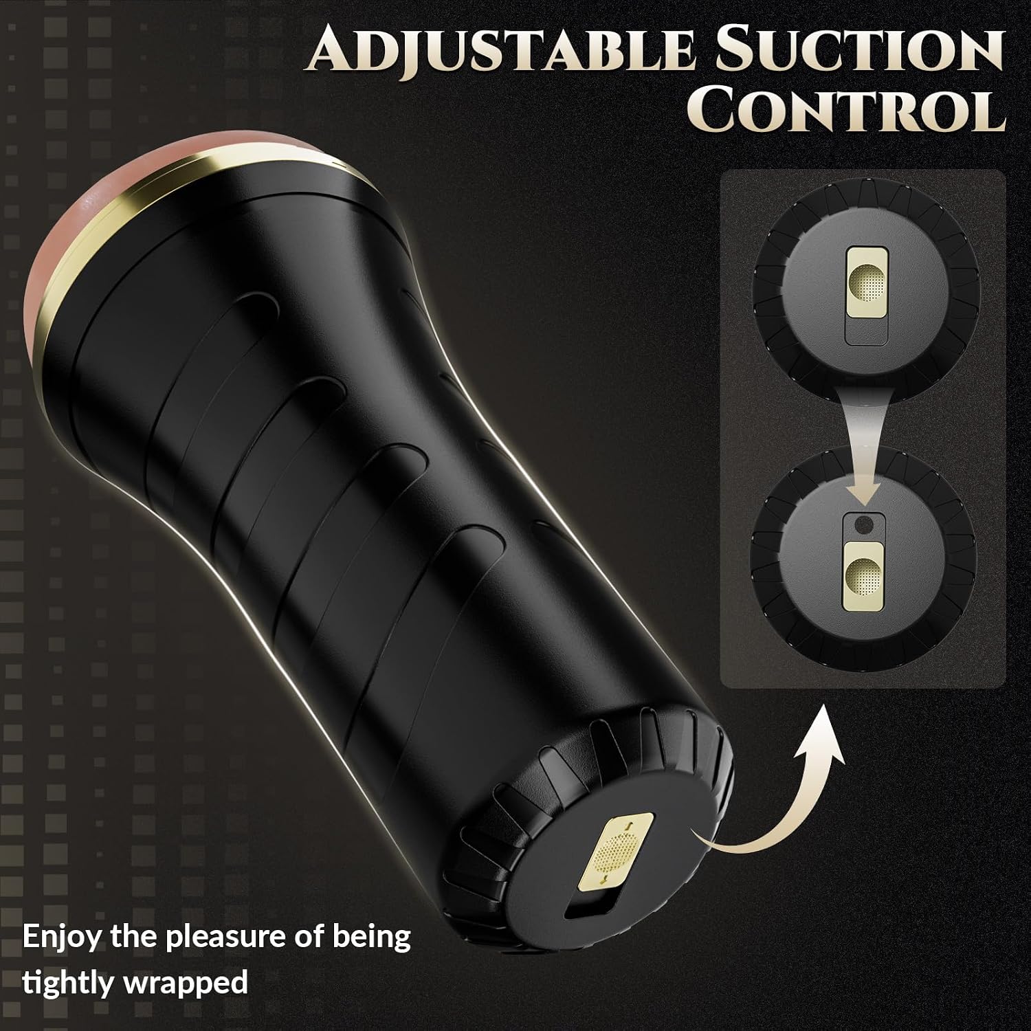 Personal Wellness Massager – Premium Soft-Touch Stroker with 7.5-Inch Textured Comfort Channel, Lifelike Flexible Interior, Ergonomic Grip & Portable Design