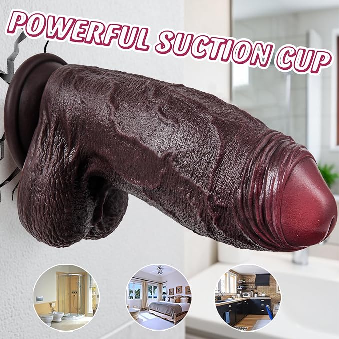 Premium Body Wellness Companion – XXL Dual-Density Silicone Design with Realistic Contours, Stable Suction Base, Shower-Friendly Construction & Ergonomic Comfort.