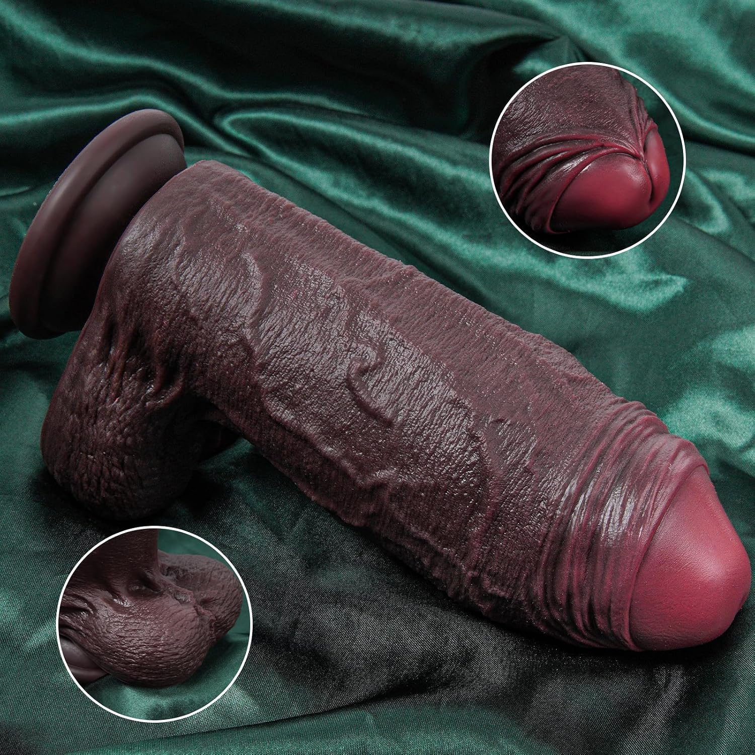 Premium Body Wellness Companion – XXL Dual-Density Silicone Design with Realistic Contours, Stable Suction Base, Shower-Friendly Construction & Ergonomic Comfort.
