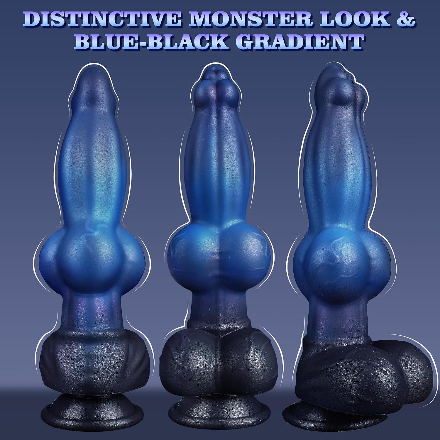 Fantasy Personal Wellness Companion – Premium Soft-Touch Silicone Design with Thick Knotted Contours, Stable Suction Base, Flexible Ergonomic Profile & Hands-Free Support