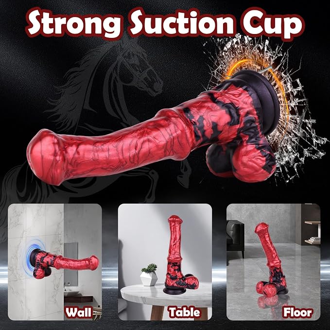 Premium Personal Wellness Massager – 10-Inch Soft-Touch Silicone Design with Strong Suction Base, Ergonomic Contours, Hands-Free Stability & Versatile Comfort